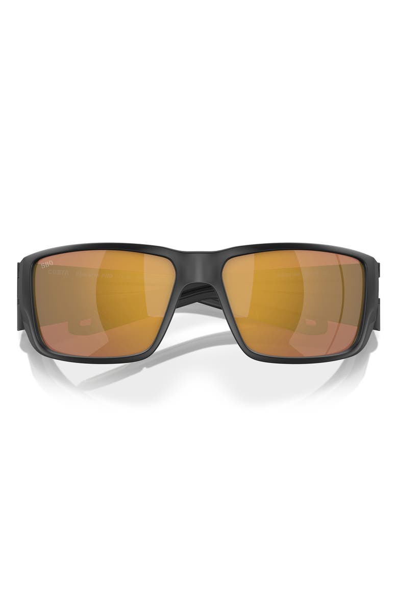 Costa Del Mar Fantail PRO 60mm Polarized Sunglasses, Alternate, color, Matte Black/ Gold Mirror 580G
