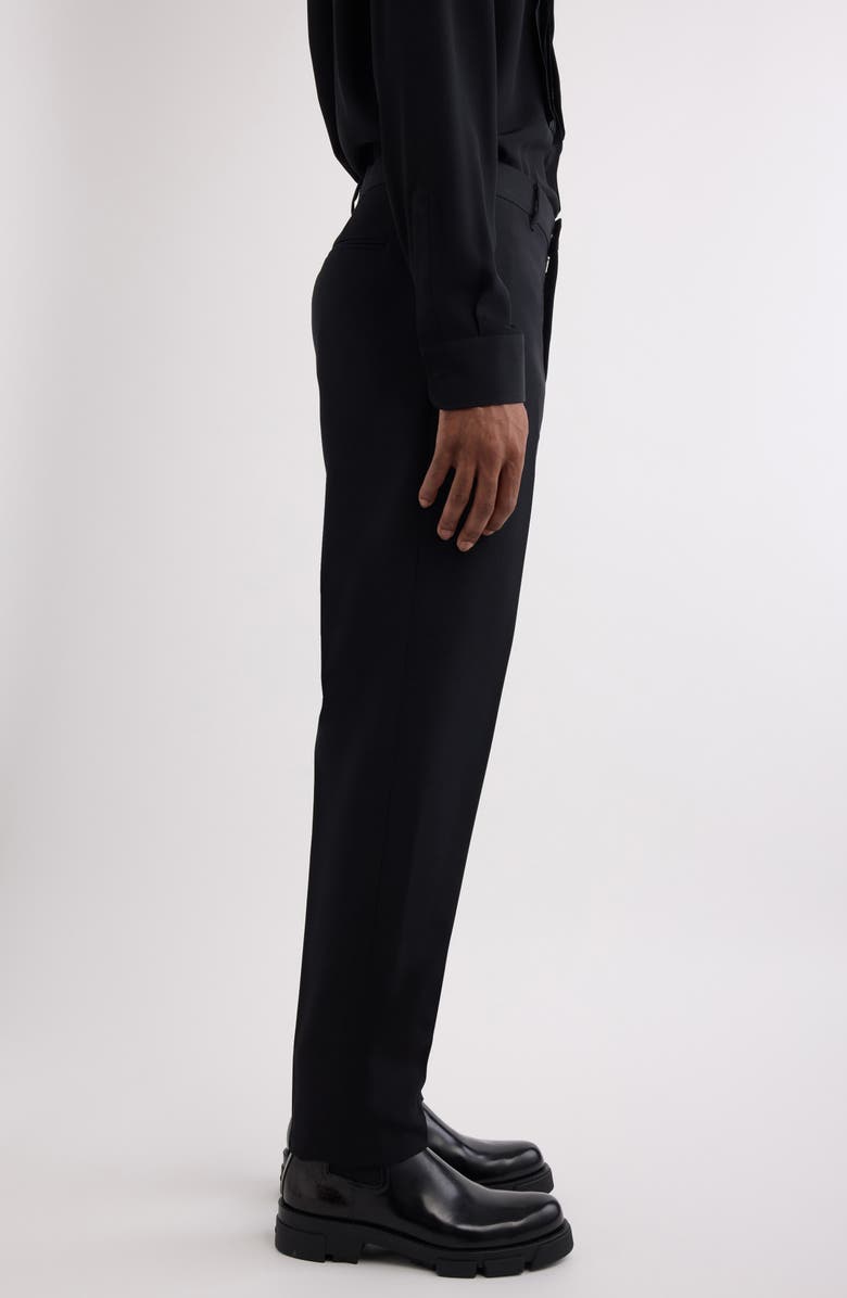 Givenchy New Metal Detail Wool Pants, Alternate, color, Black