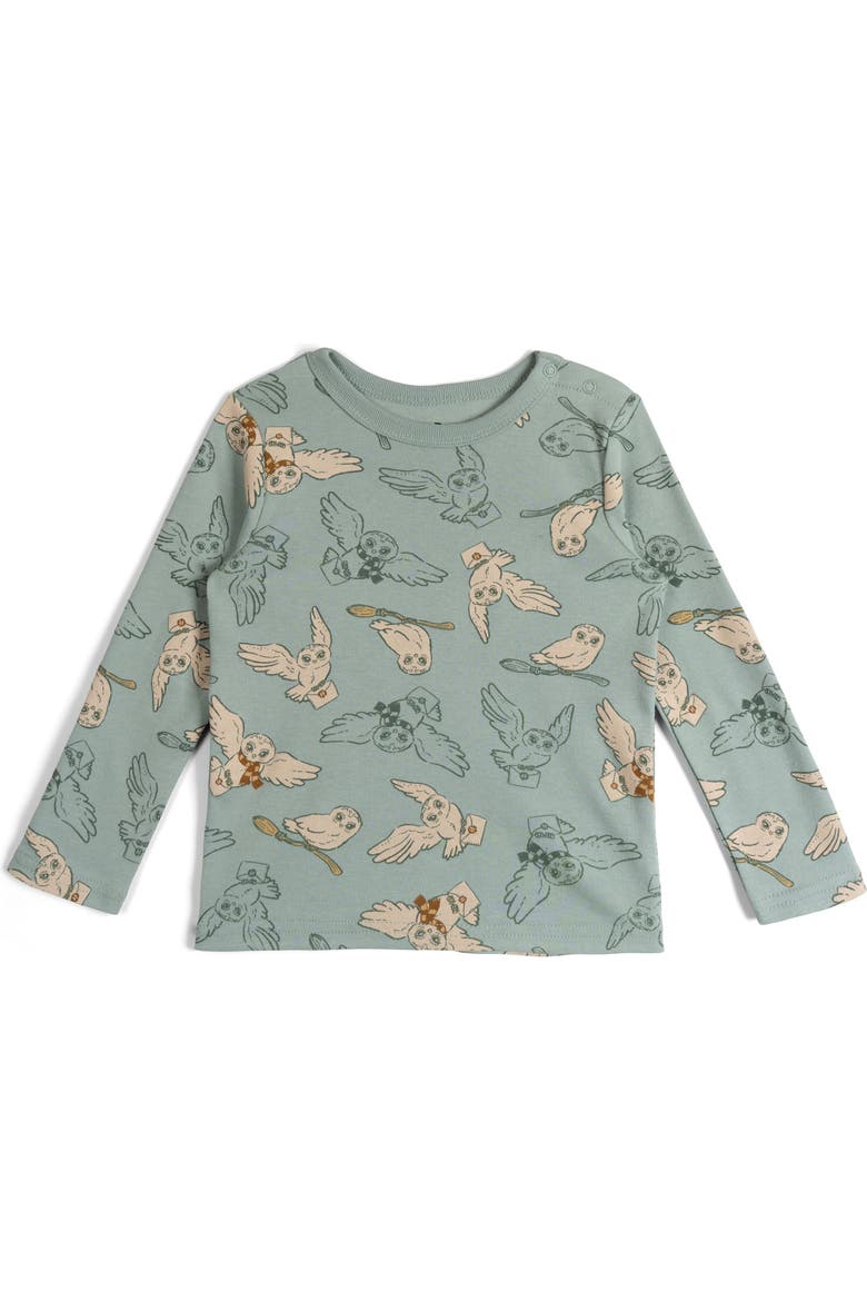Hedwig 2-Piece Overalls and T-Shirt Set, Alternate, color, Jadeite Cream Hedwig