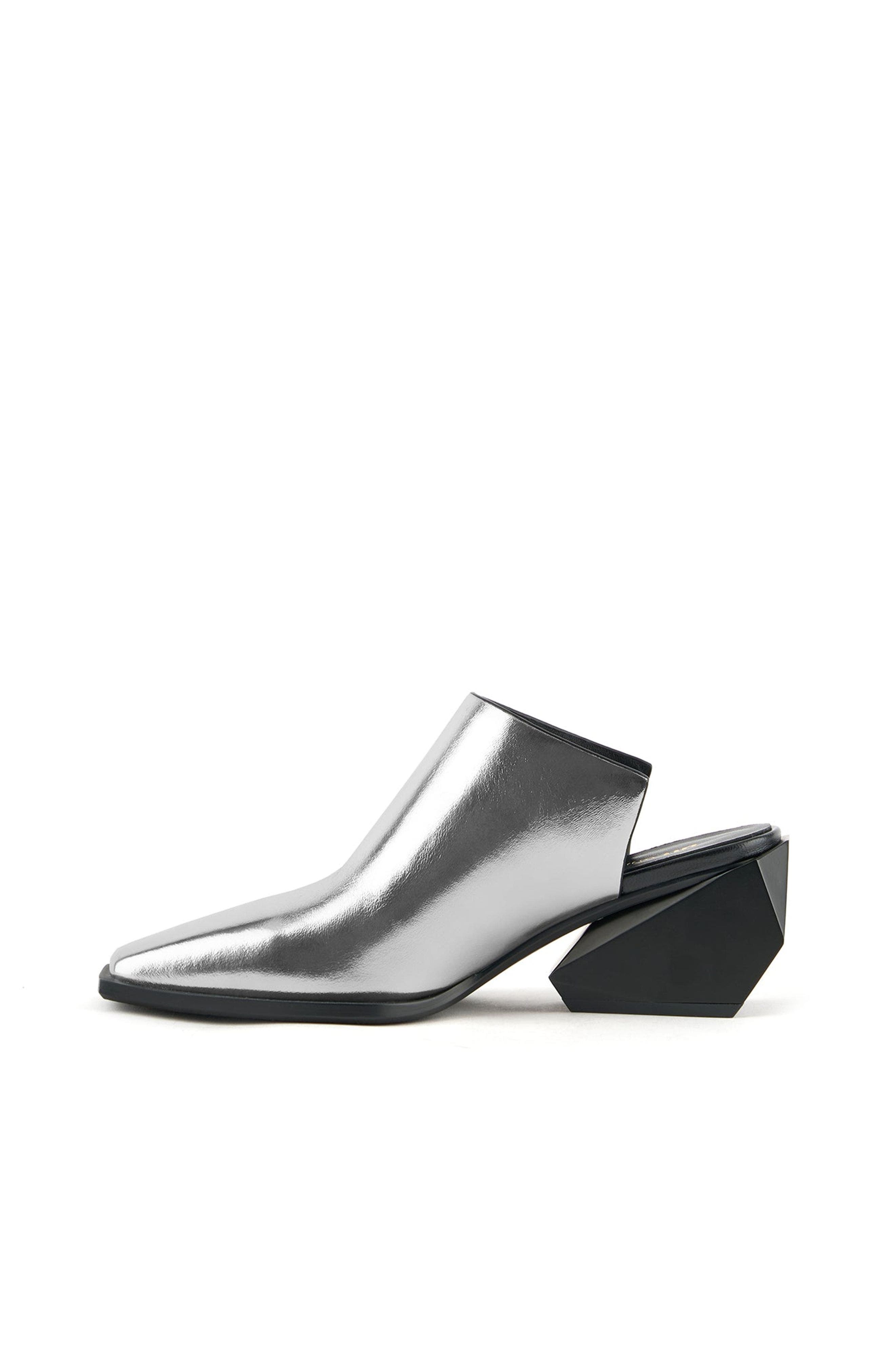 United Nude Ricky Mule Mid, Alternate, color, Silver