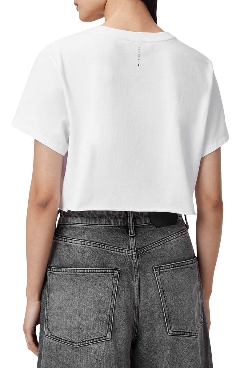 AllSaints Soph Crop Cotton T-Shirt, Alternate, color,