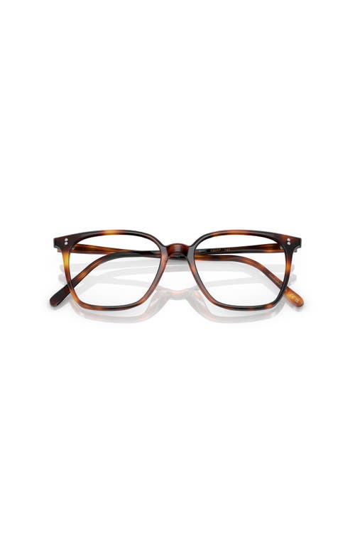 Oliver Peoples 52mm Square Optical Glasses In Brown