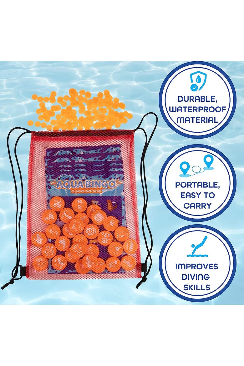 Kids' Animal Pool Bingo Diving Game Set, Alternate, color, Blue