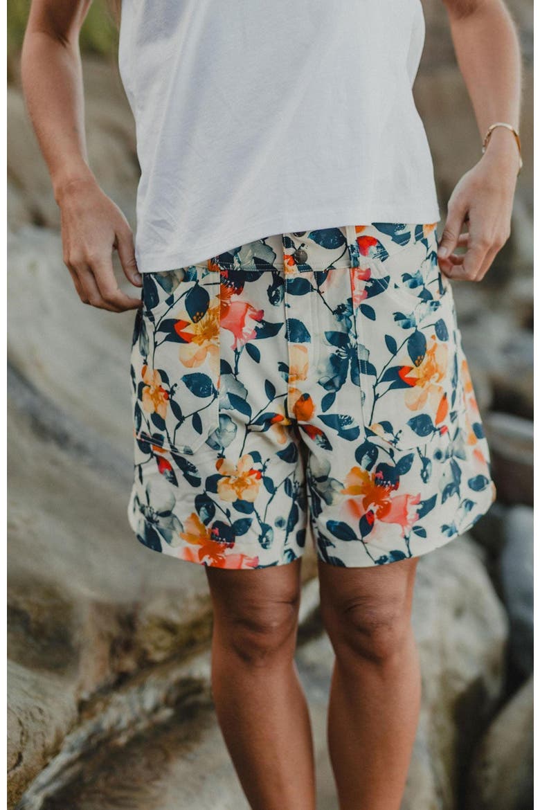 Sienna 7" Short, Alternate, color, Hero Floral