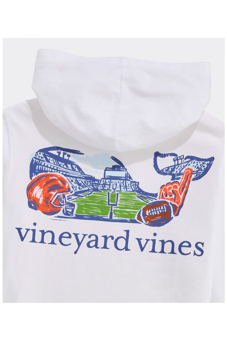 Kids' Football Field Graphic Hoodie Tee, Alternate, color, WHITE CAP