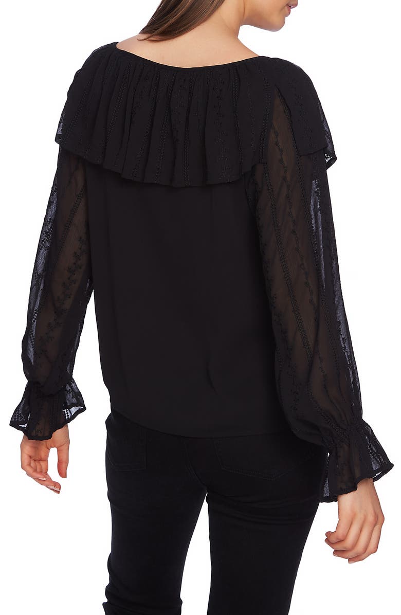 1.STATE Embroidered Overlay Blouse, Alternate, color,