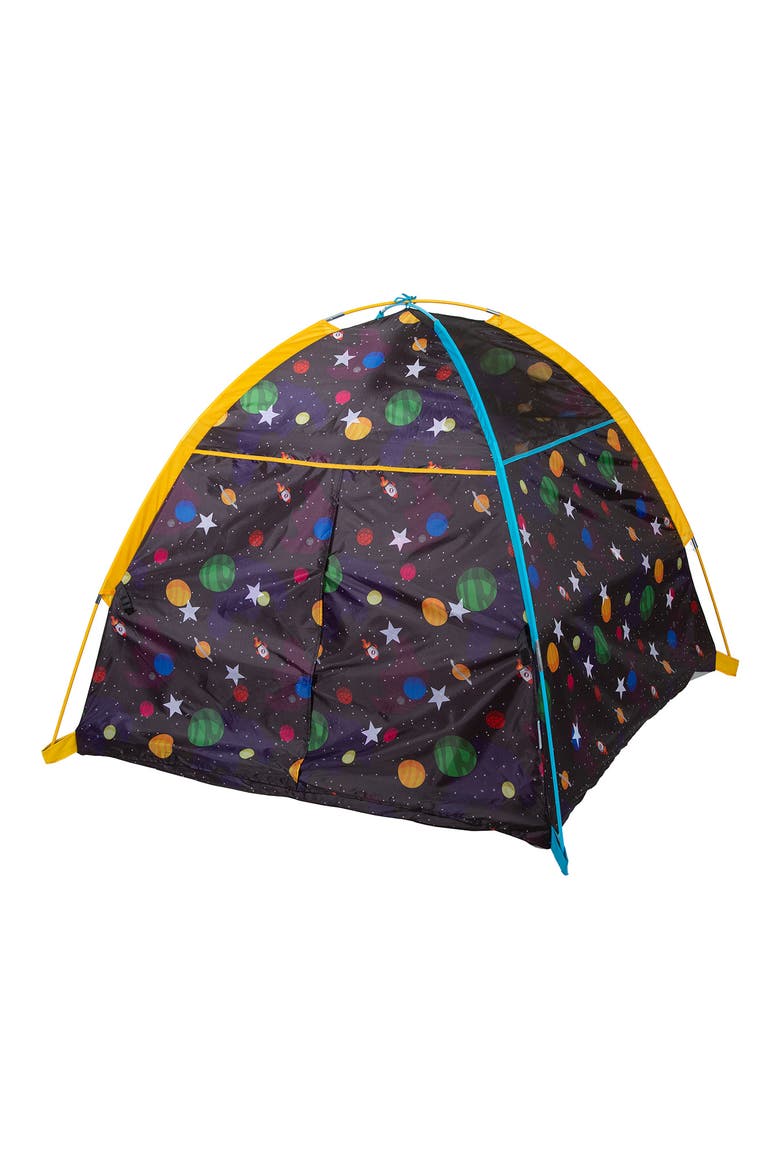 Glow in the Dark Galaxy Dome Tent, Alternate, color, BLACK