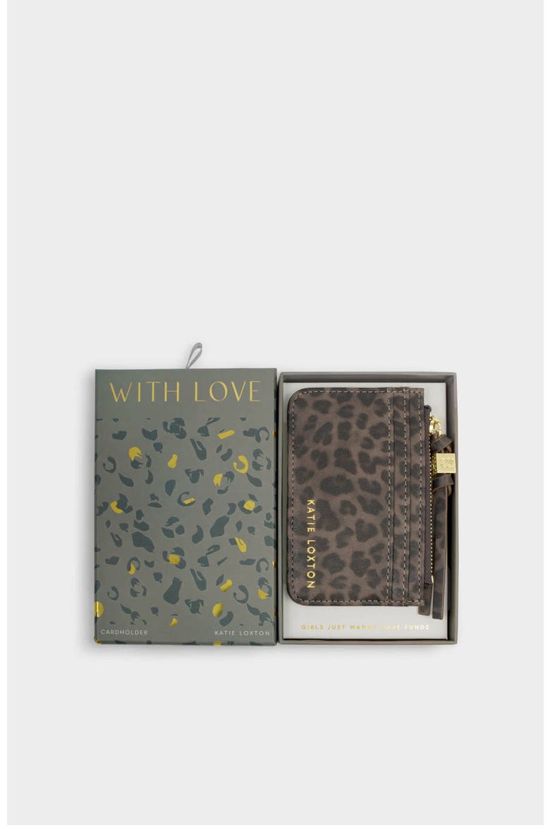 Gift Boxed Coin & Cardholder, Main, color, Leopard