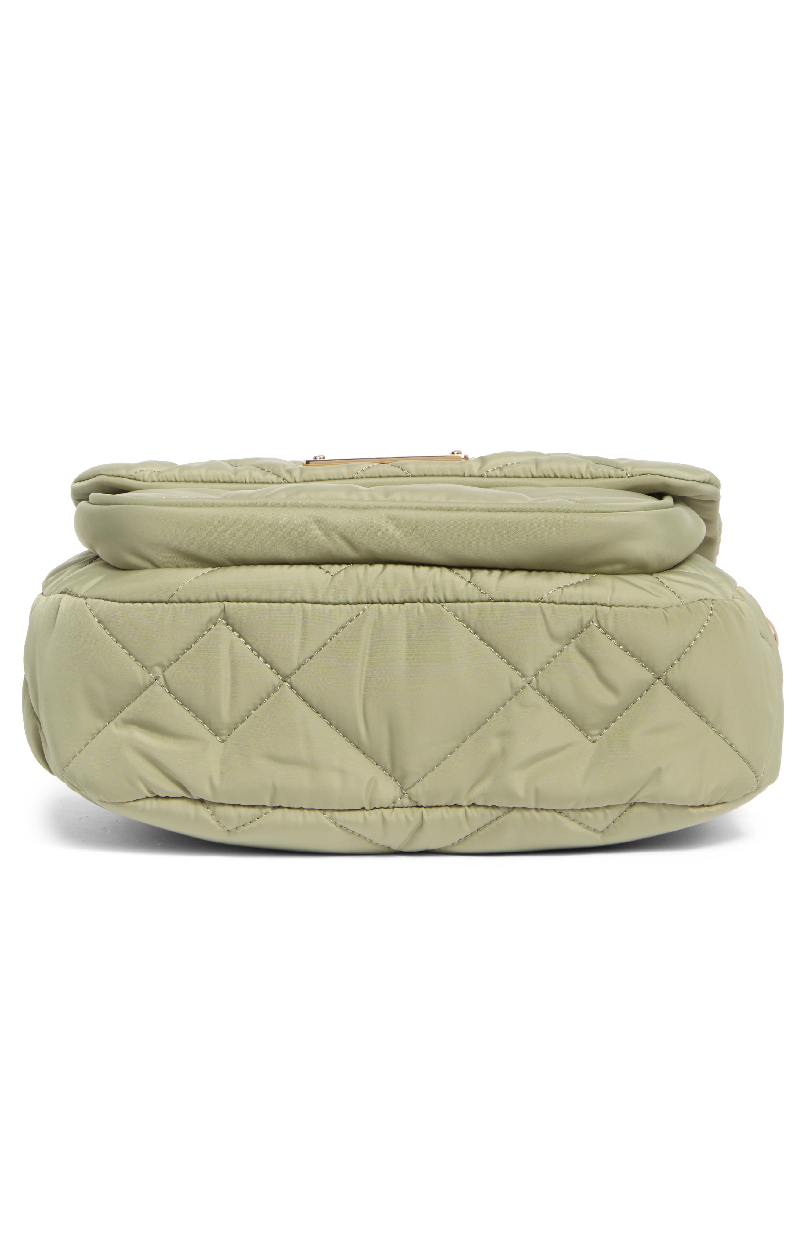 Quilted Nylon Utility Messenger Bag, Alternate, color, REED