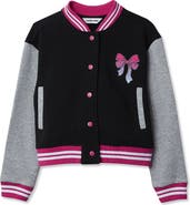 Lands' End Girls Varsity Bomber Jacket