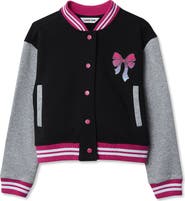 Lands' End Girls Varsity Bomber Jacket