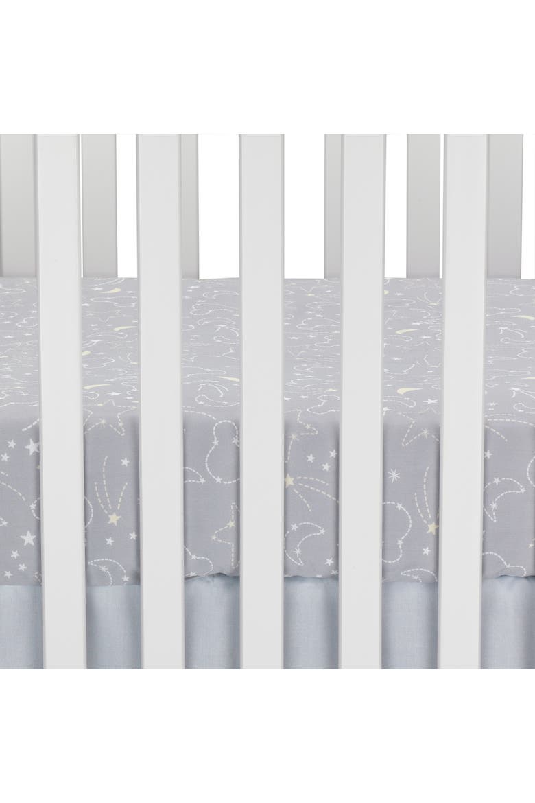 Disney Baby Mickey Mouse 4-Piece Crib Bedding Set, Alternate, color, Gray