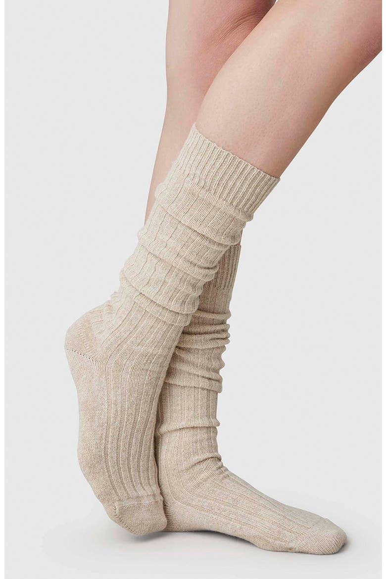Bodil Chunky Knee High Socks, Alternate, color, OAT