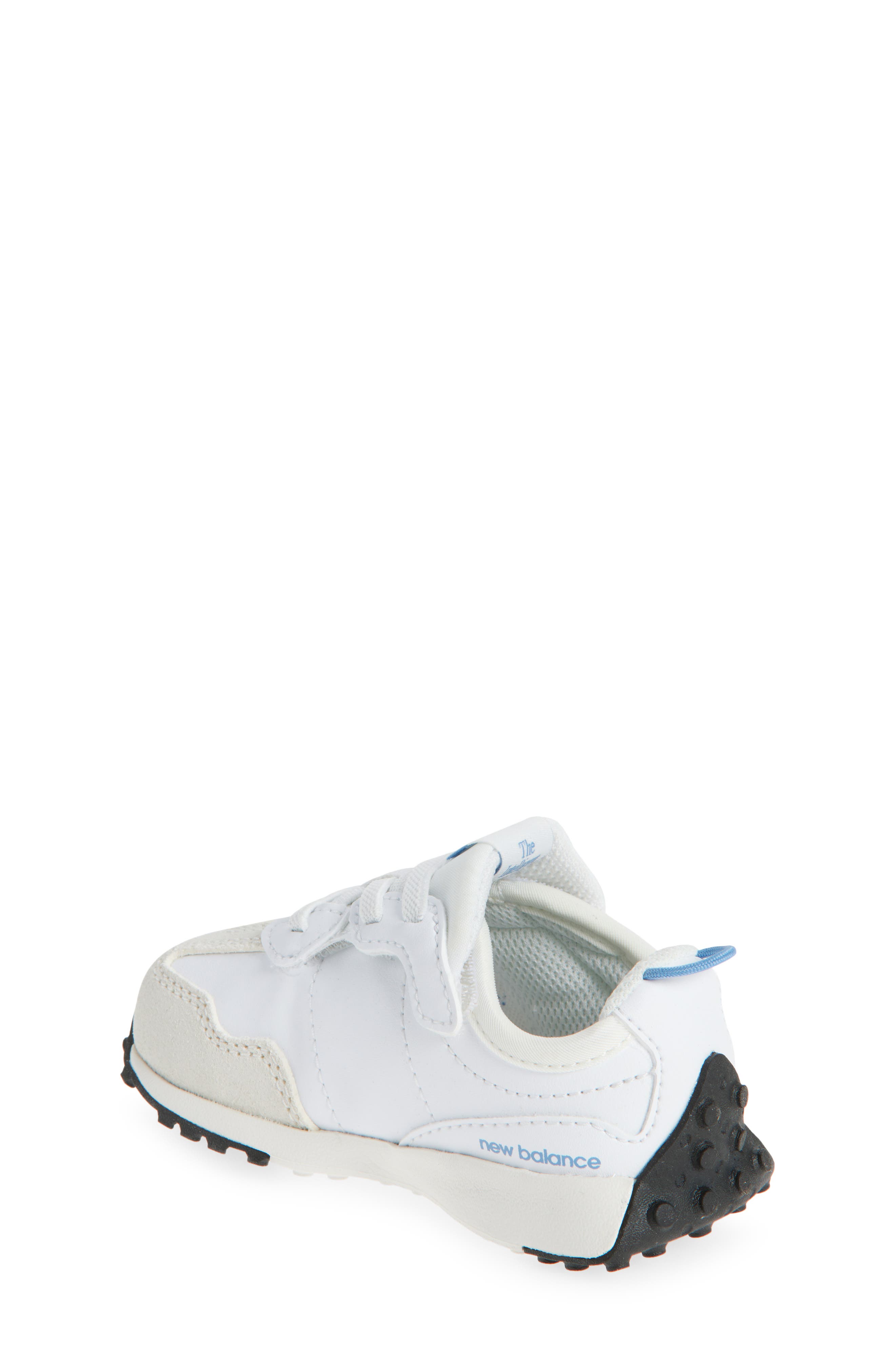 New Balance Kids' 327 Sneaker, Alternate, color, White/ Blue Laguna