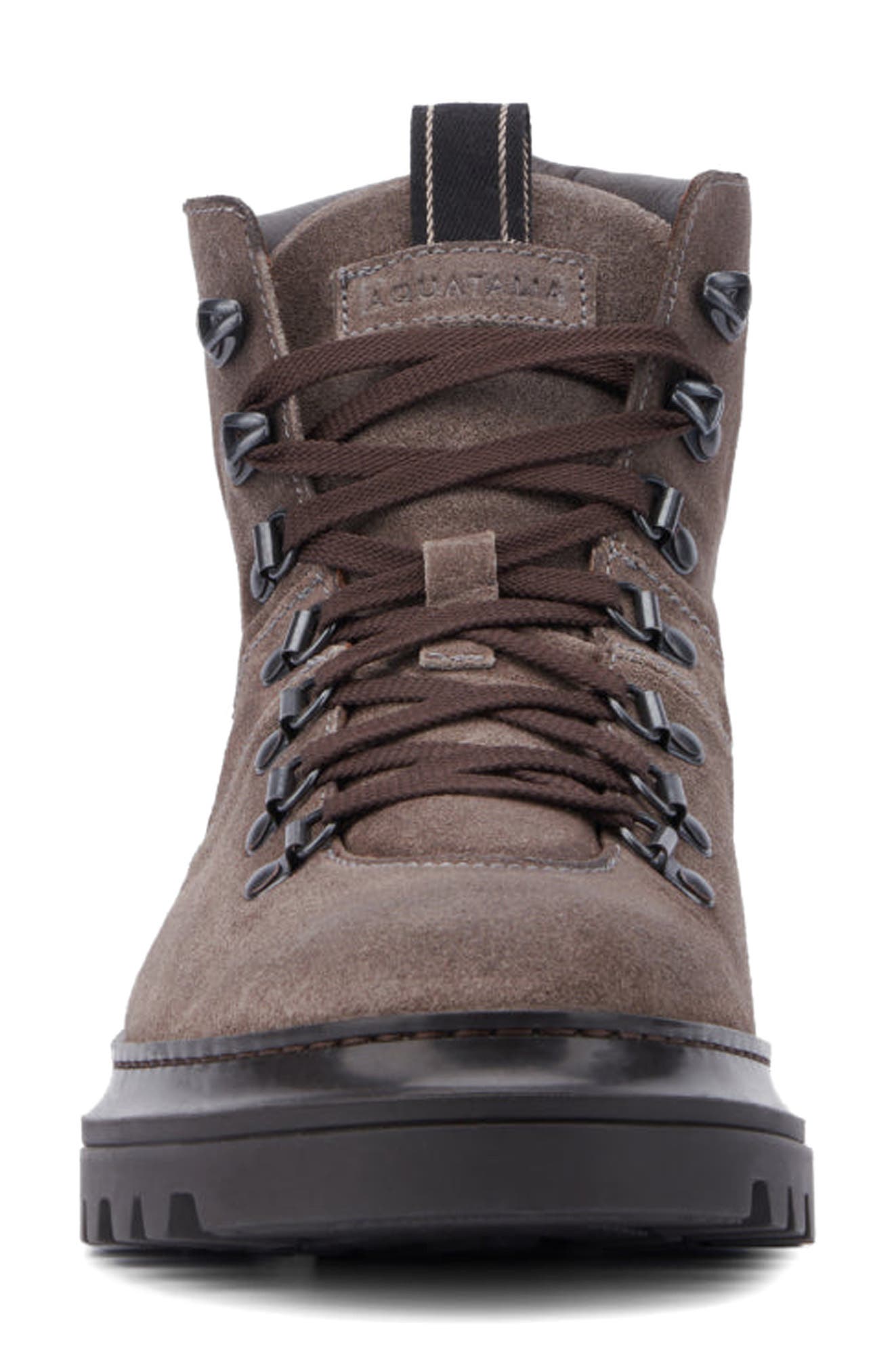Aquatalia Edwin Weatherproof Lace-Up Boot, Alternate, color, Grey/Dark Brown