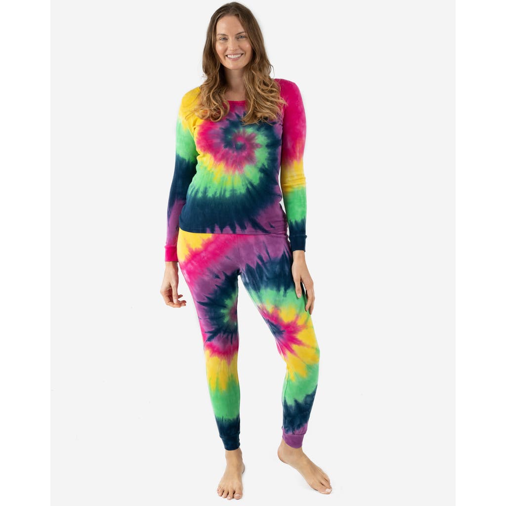 Leveret Cotton Tie Dye Matching Family Pajamas In Multi