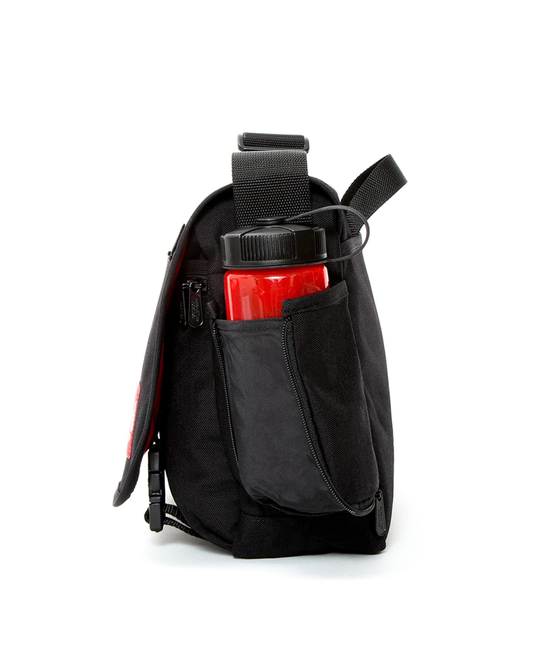 Manhattan Portage Delancey Messenger Bag, Alternate, color, Black