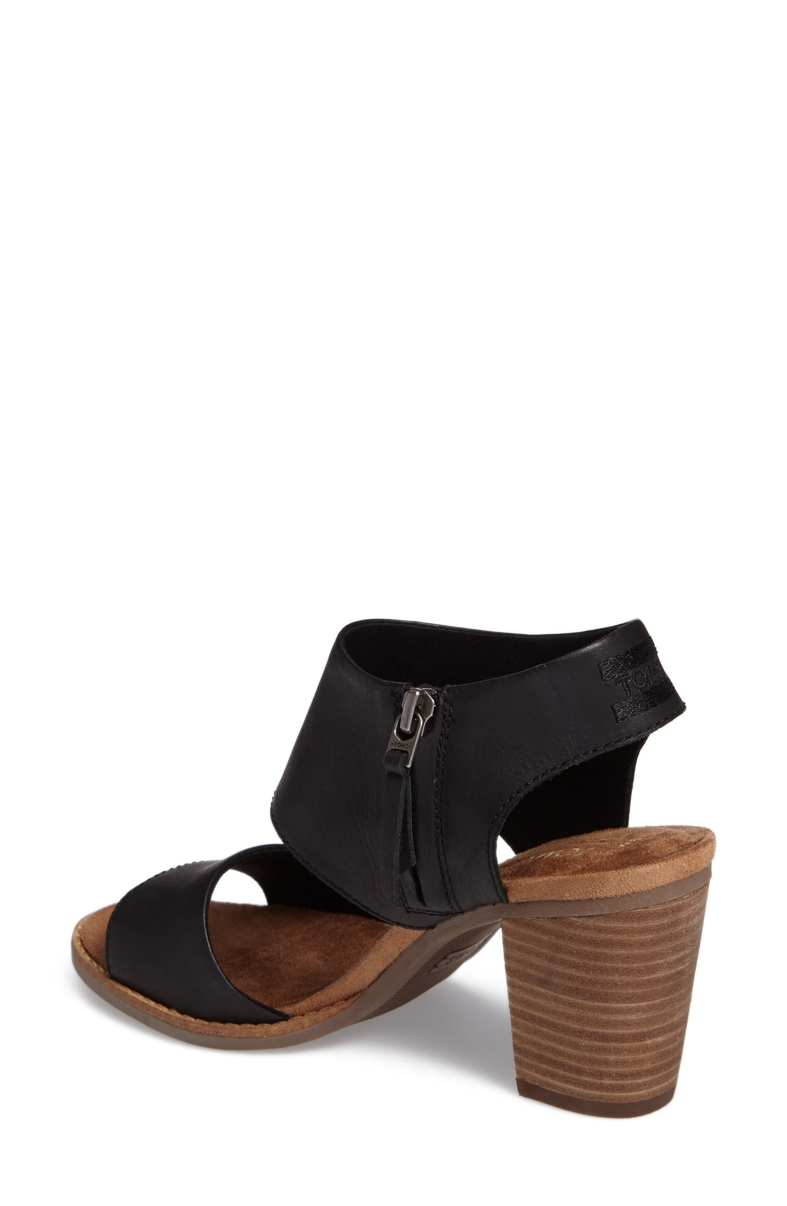 Majorca Block Heel Sandal, Alternate, color, BLACK/ BLACK