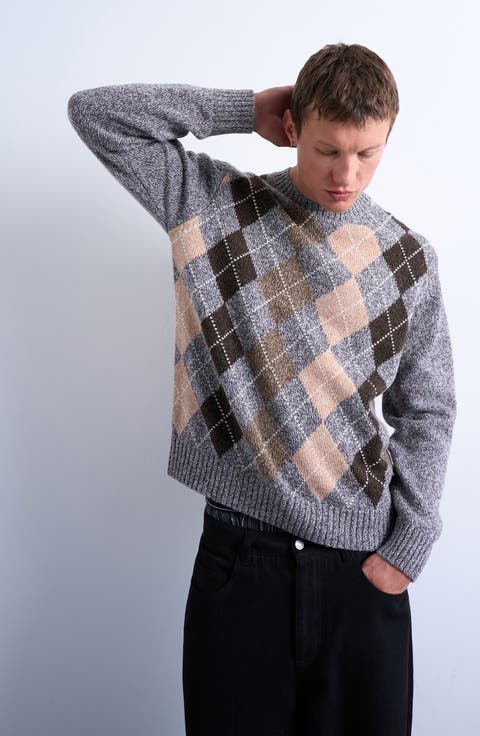 Argyle Crewneck Sweater