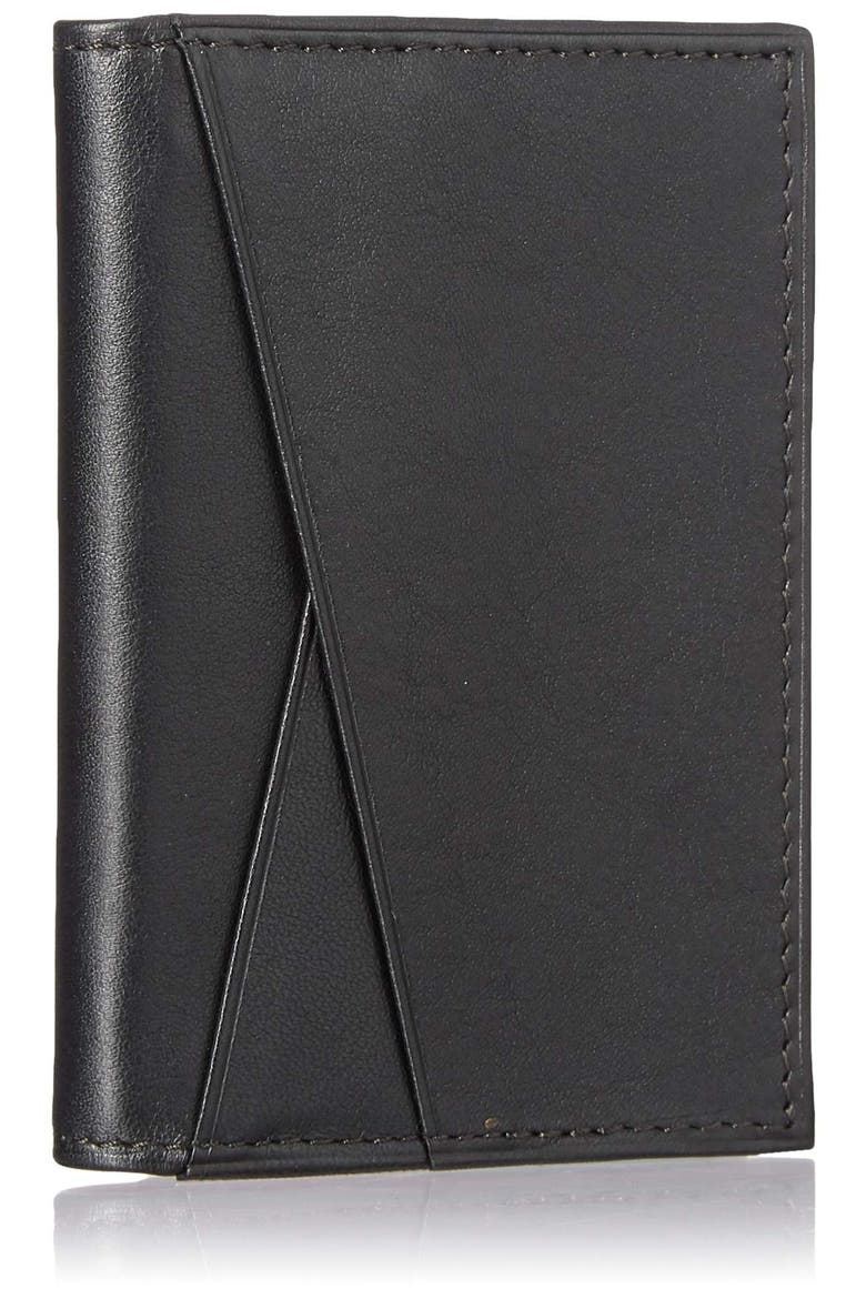Leather Card Case, Alternate, color, BLACK