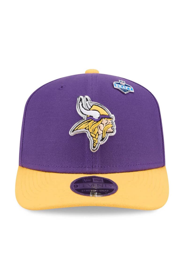 Men's New Era  Purple/Gold Minnesota Vikings 2026 NFL Draft 9SEVENTY Adjustable Hat, Alternate, color, Purple