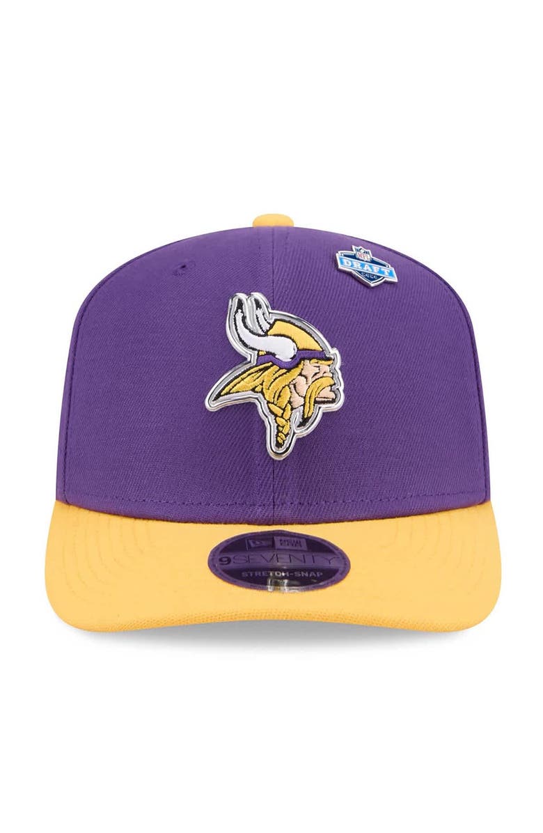 New Era Men's New Era  Purple/Gold Minnesota Vikings 2026 NFL Draft 9SEVENTY Adjustable Hat, Alternate, color, Purple