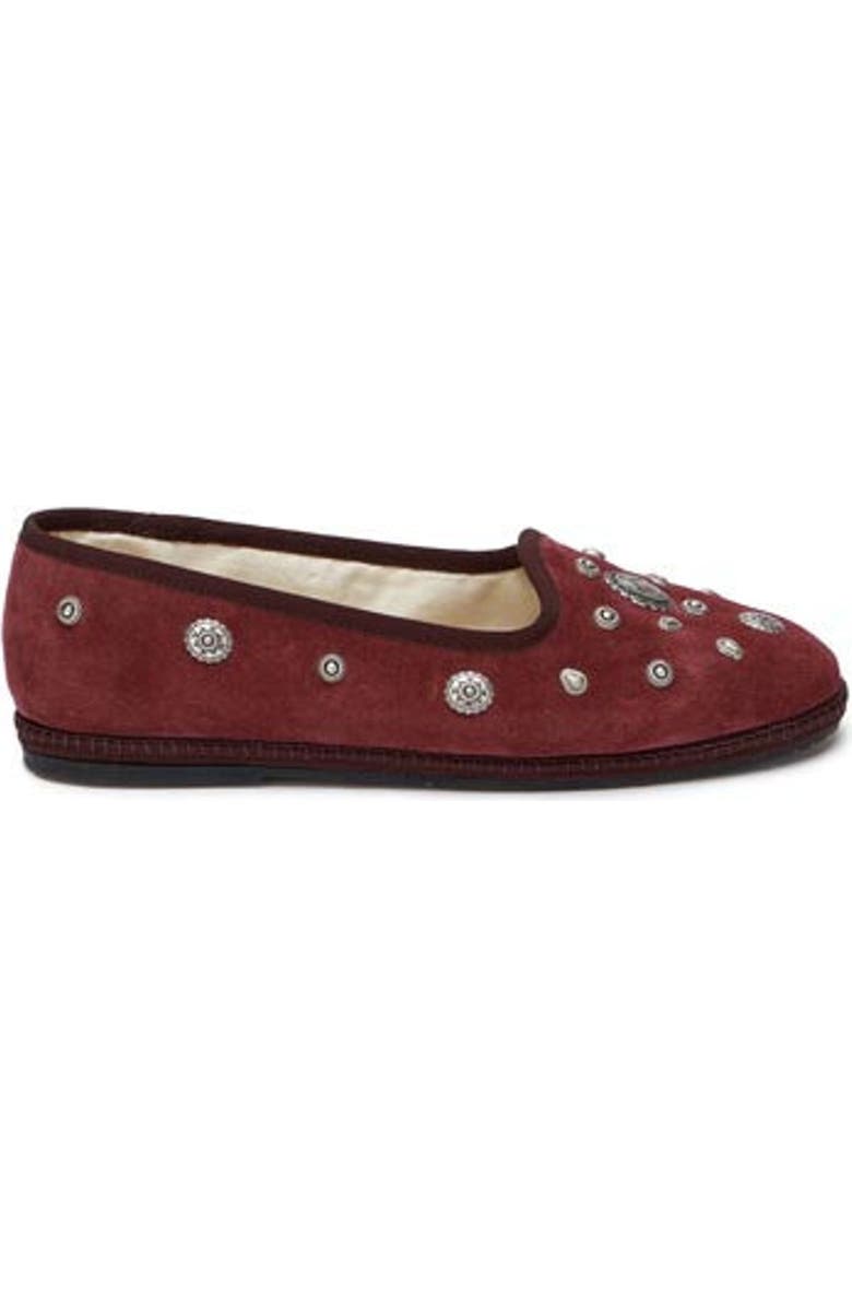 Fortela Frutate Friulana in Suede with Studs, Main, color, Red
