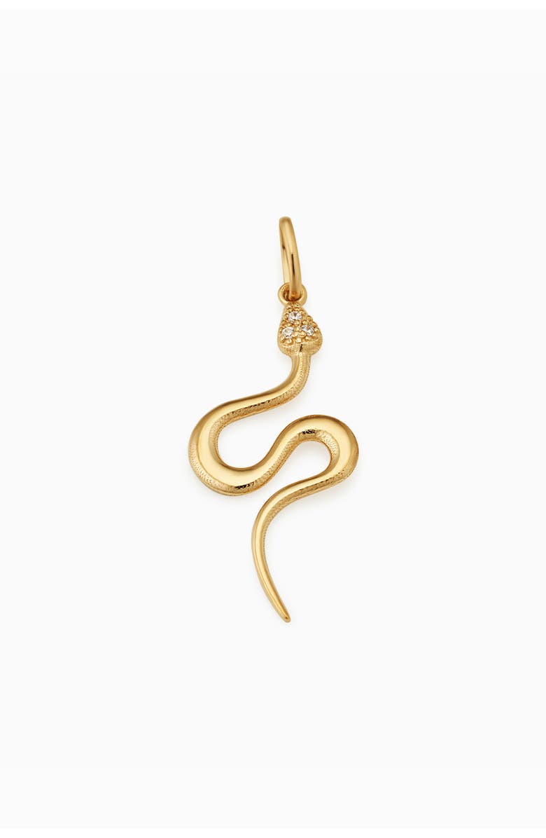 Oradina 14K Gold Snake Charmer Pendant Charm, Main, color, Yellow Gold