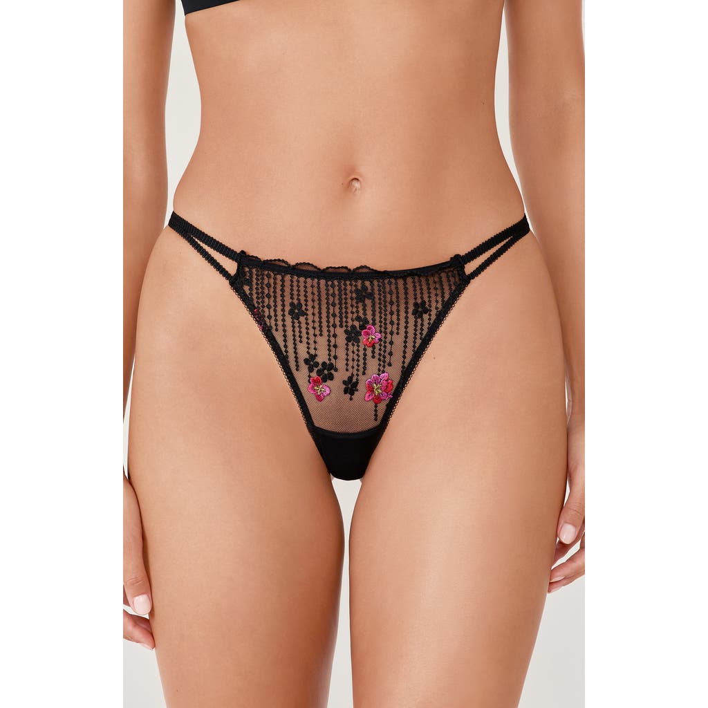 Etam Drama Thong In Black