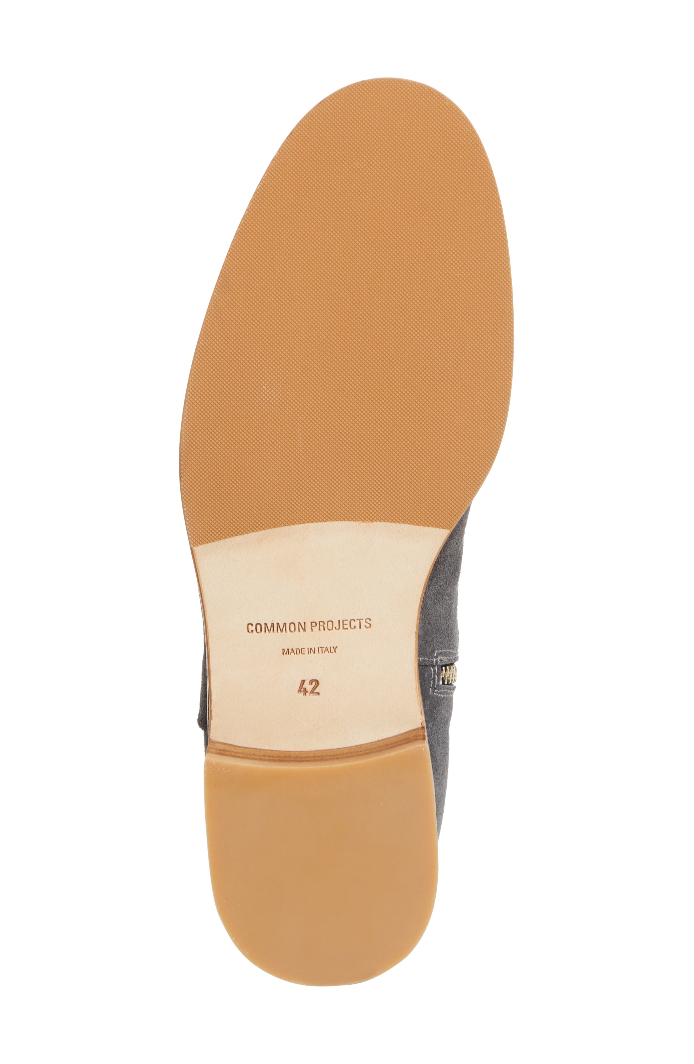 Common Projects Suede Zip Boot, Alternate, color, Faded Black