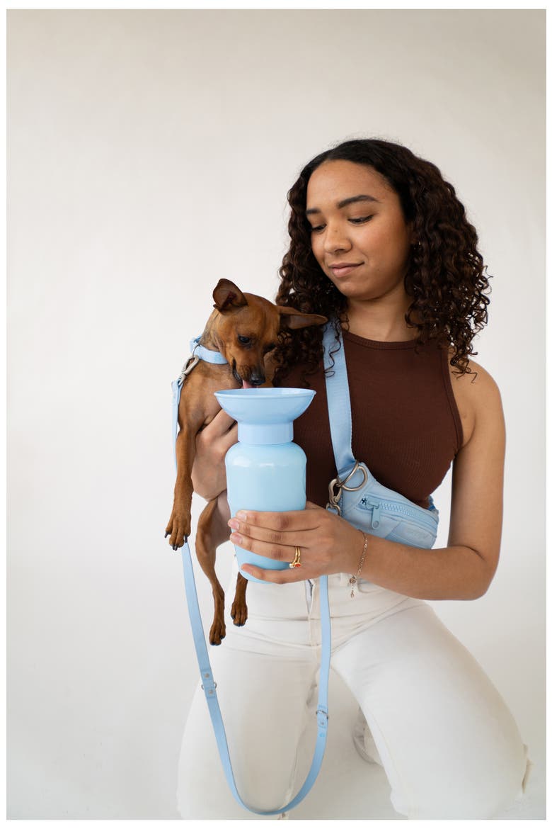 Dog Sling Bag & 15 oz. Water Bottle Set, Alternate, color, SKY BLUE
