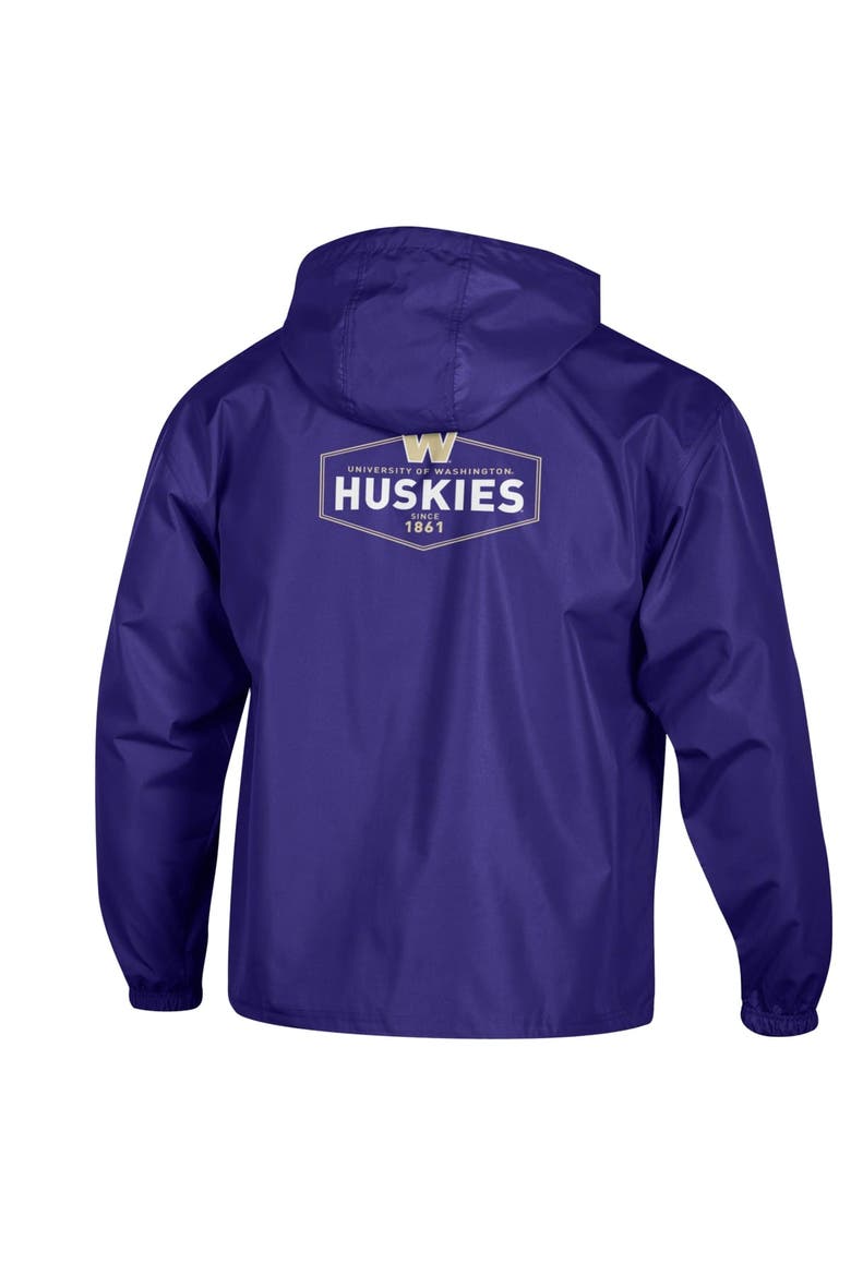 Men's Champion Purple Washington Huskies Delay Packable Half-Zip Jacket, Alternate, color, Purple