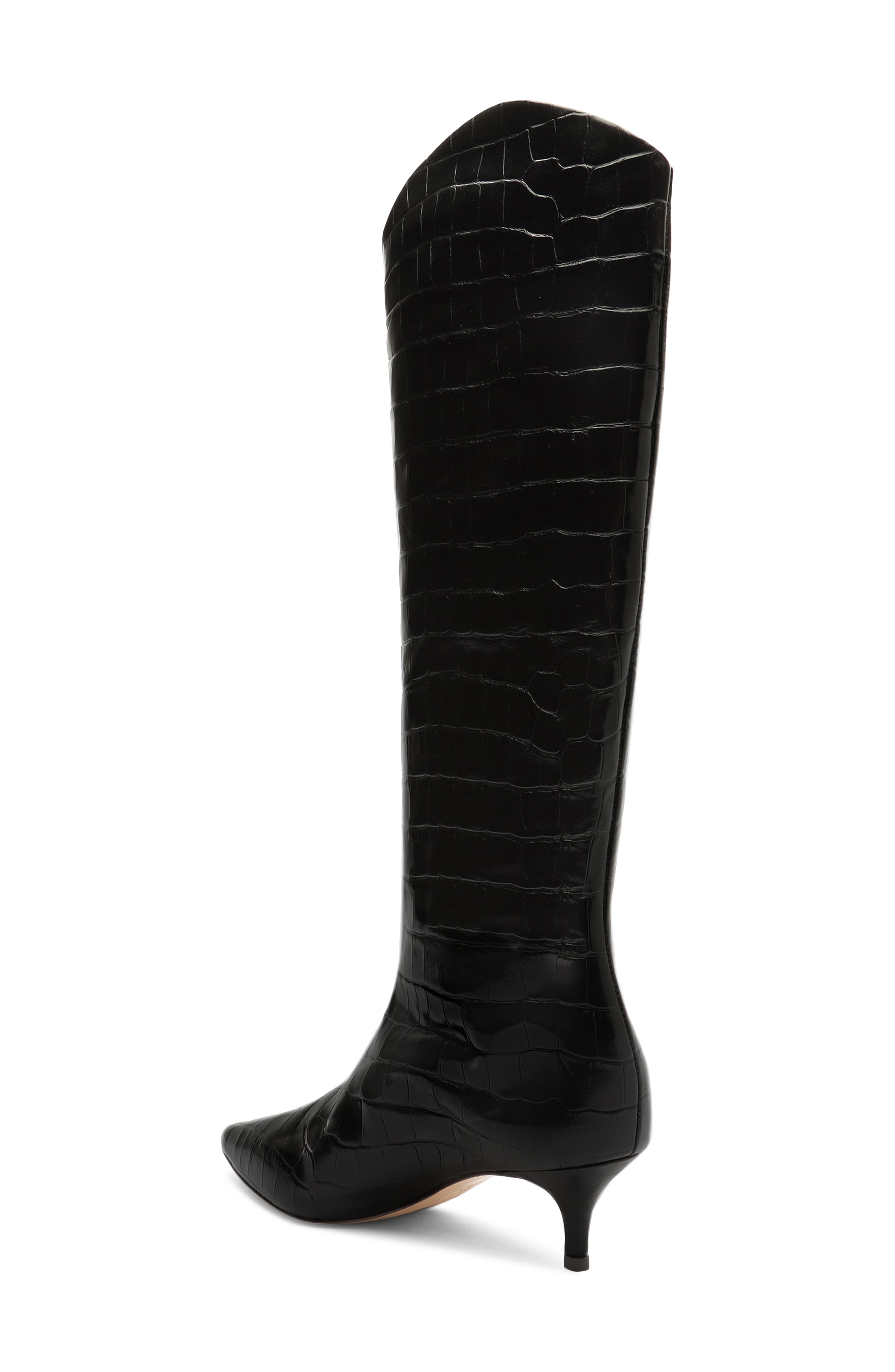 Schutz Abbey Knee High Boot, Alternate, color, Black