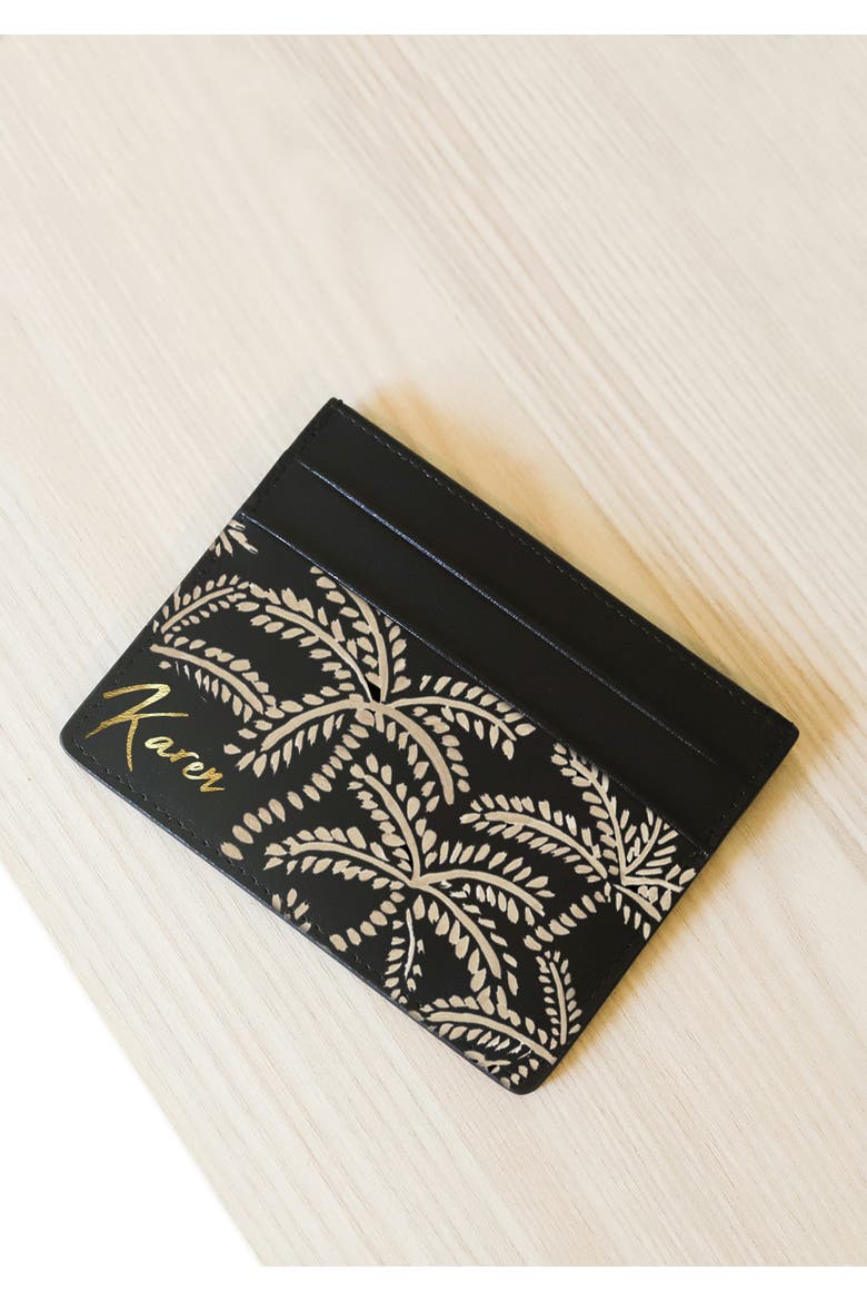 Abstract Palms Cardholder, Alternate, color, Abstract Palms
