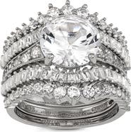 FZN Set of 5 Sterling Silver Stackable Rings