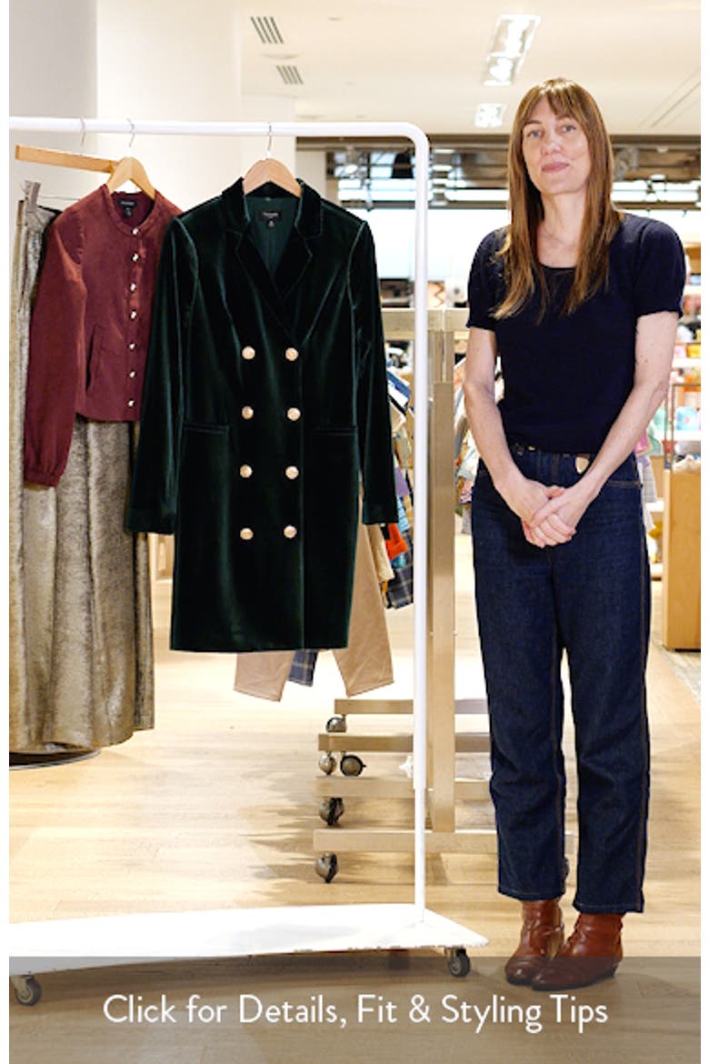 Long Sleeve Velvet Blazer Minidress video