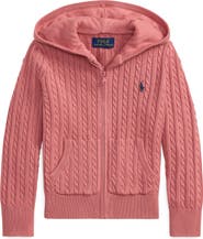 Polo Ralph Lauren Kids' Mini Cable Cotton Cardigan Hoodie