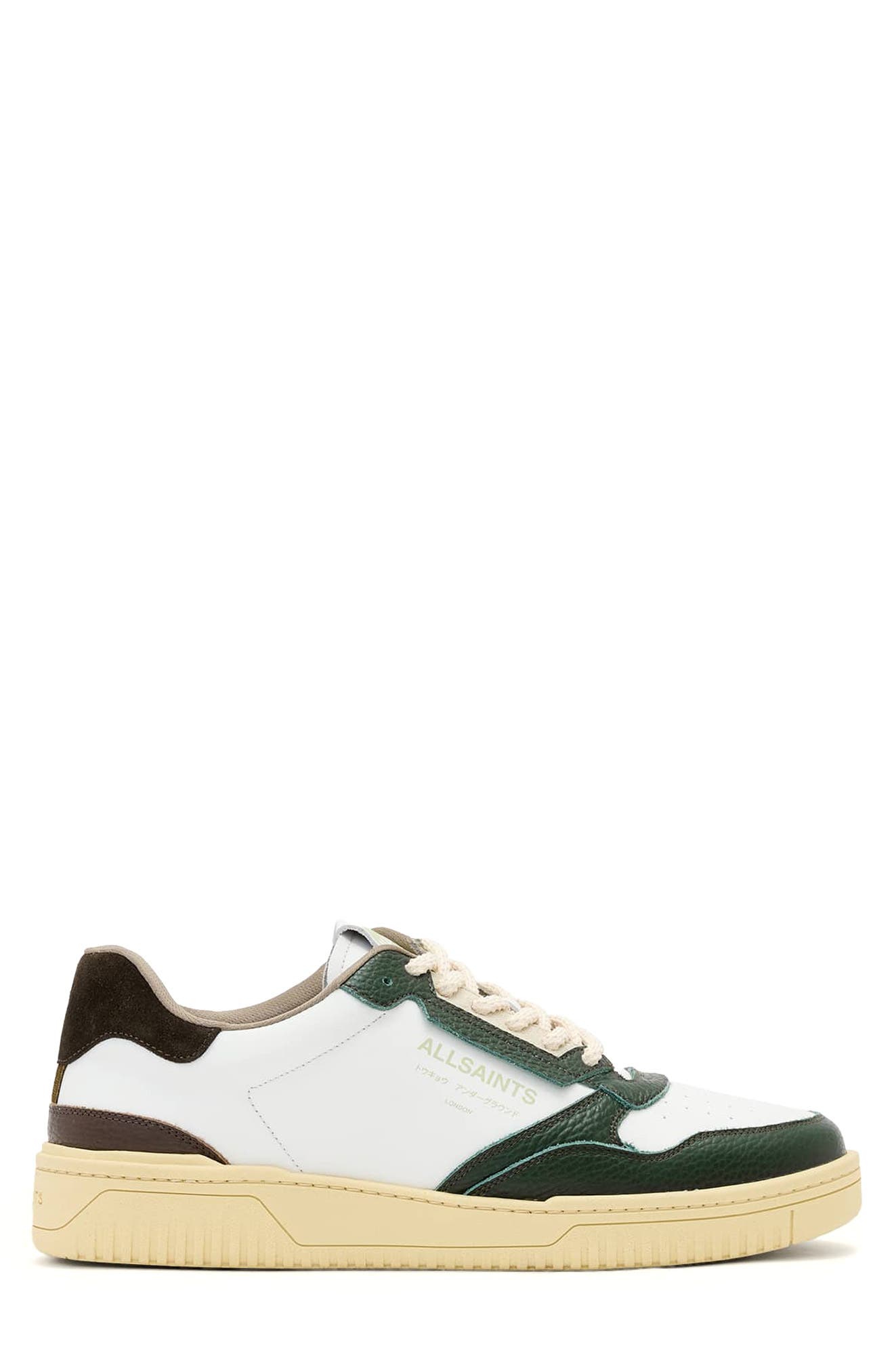 Regan Low Top Sneaker, Alternate, color, CHALK WHITE/ GREEN