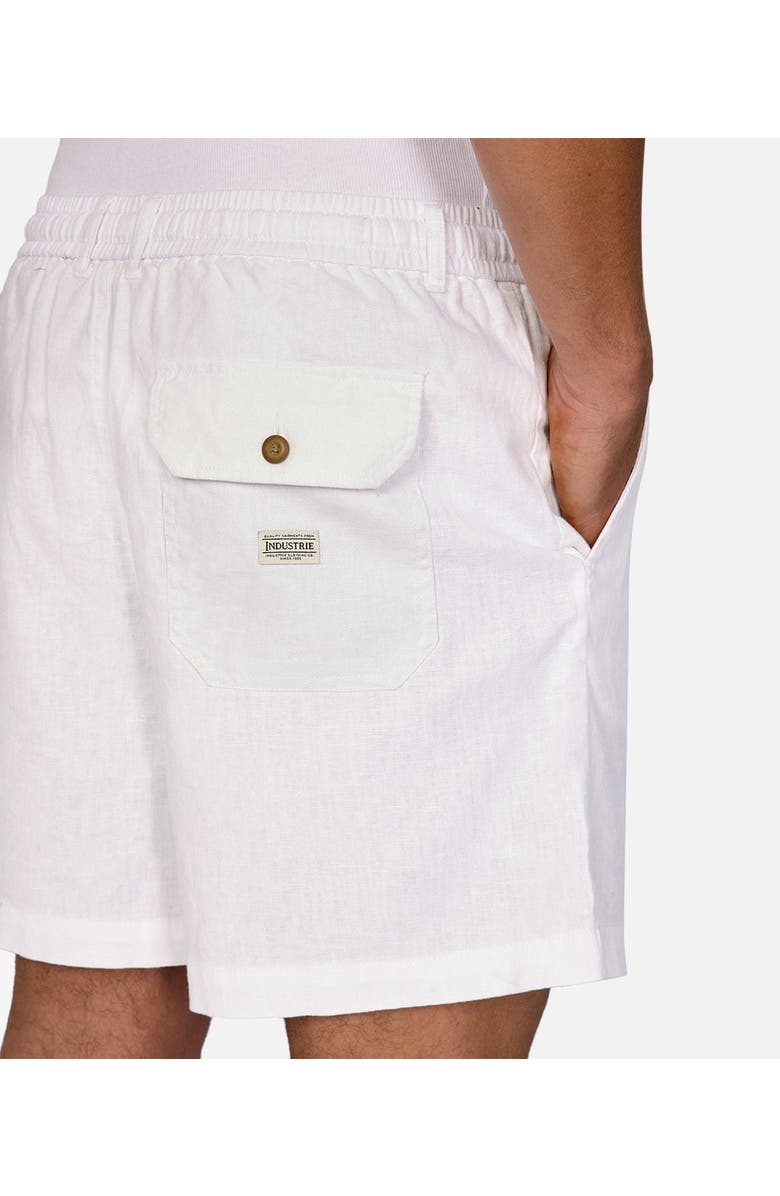 Industrie Australia The Palma Linen Short, Alternate, color, Off White
