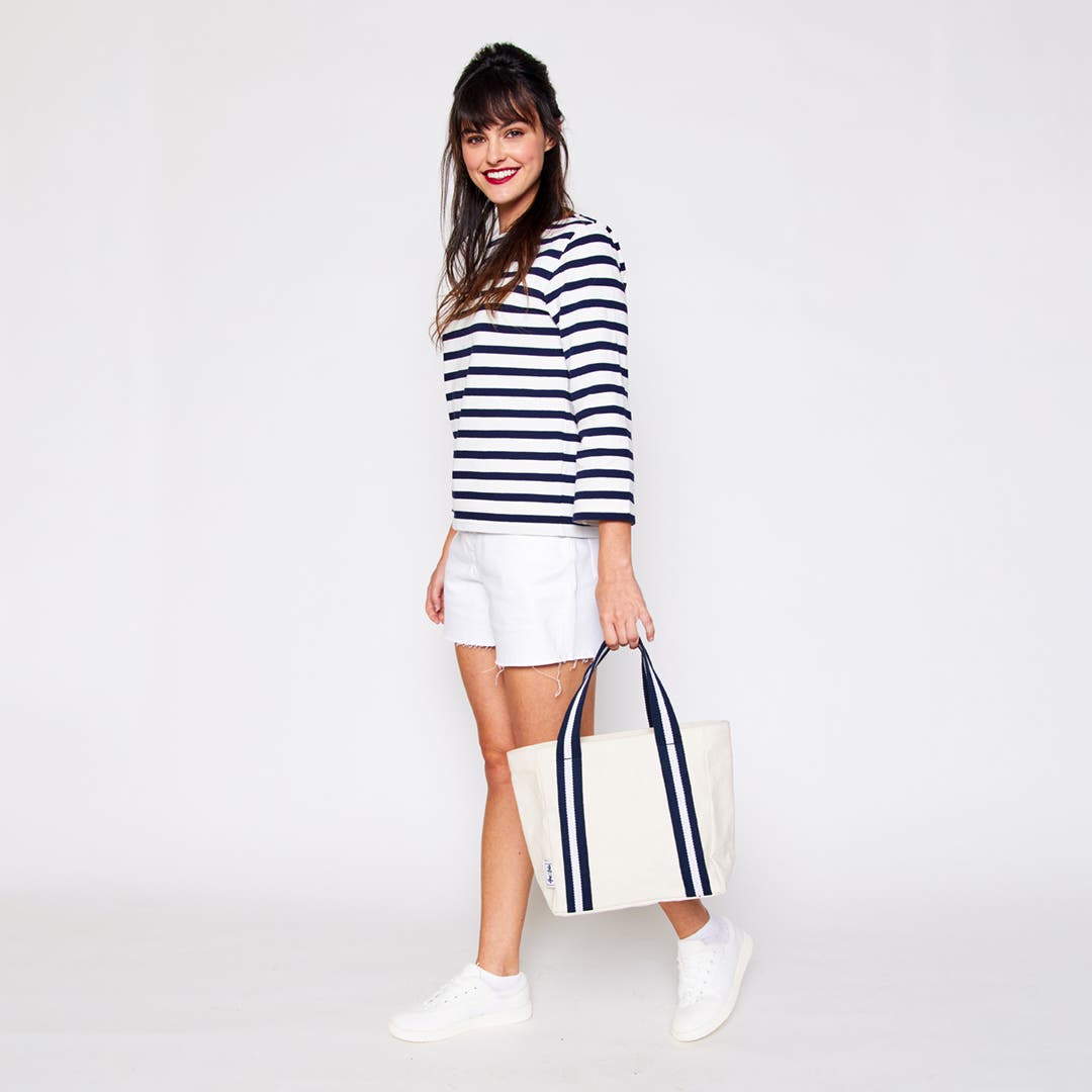 Mini Hamptons Tote, Alternate, color, Blueberry
