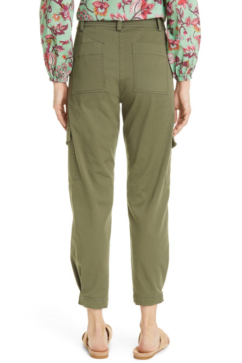 Elian Cotton Blend Utility Pants, Alternate, color, FATIGUE