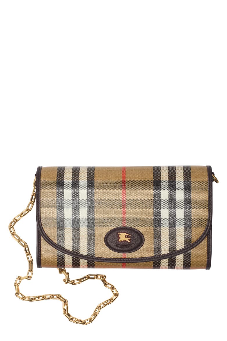 Highlands Coated Canvas Wallet on a Chain, Main, color, SAND