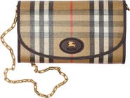Burberry Highlands Coated Canvas Wallet on a Chain