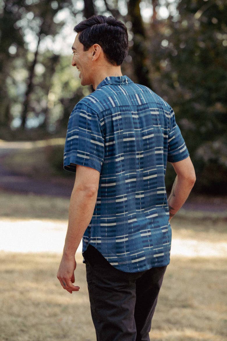 Emerson Slim Shirt, Alternate, color, Stormcrest Stripe