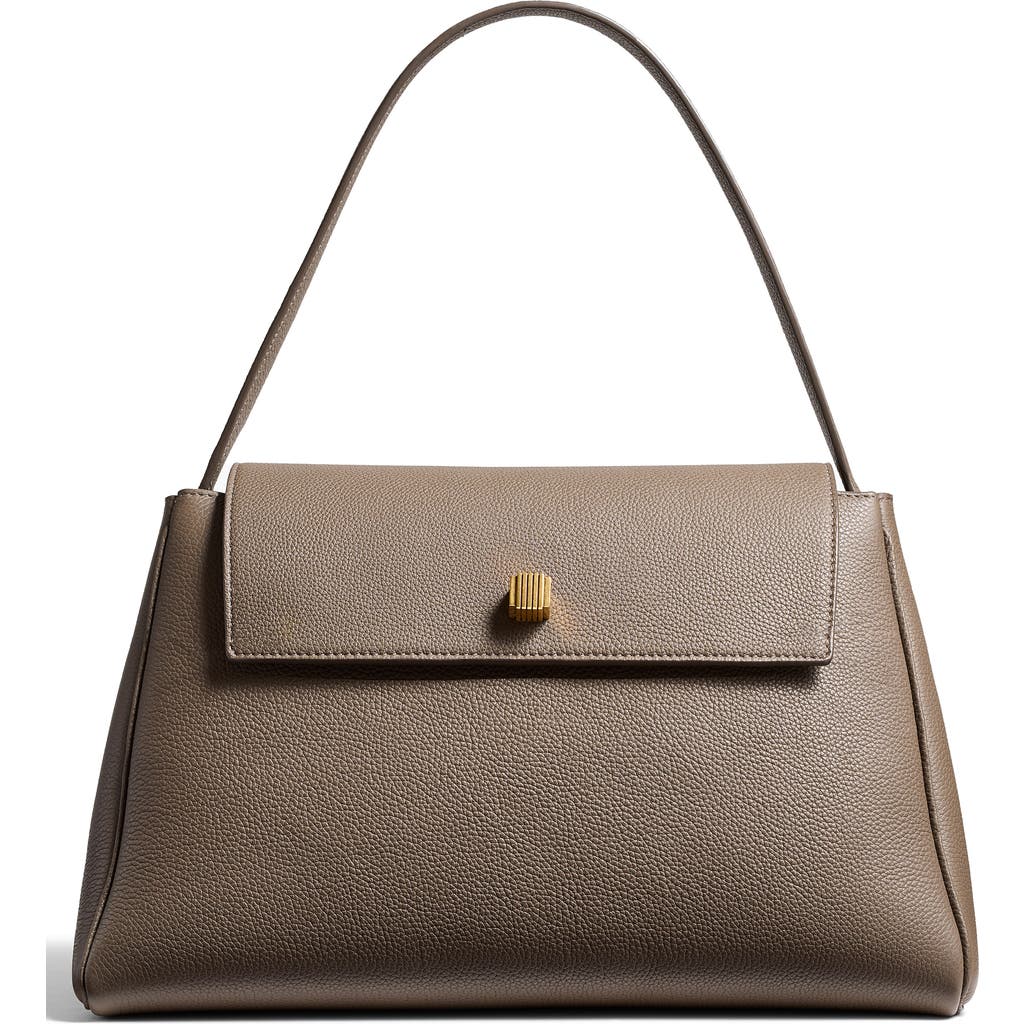 Khaite Audrey Leather Top Handle Bag in Elephant 105  product