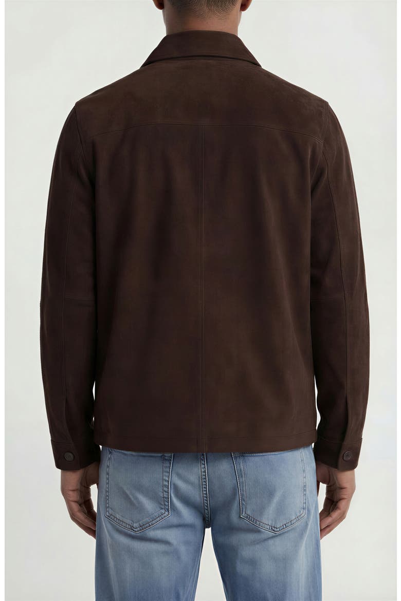 Genuine Suede Barn Jacket, Alternate, color, CHOCOLATE