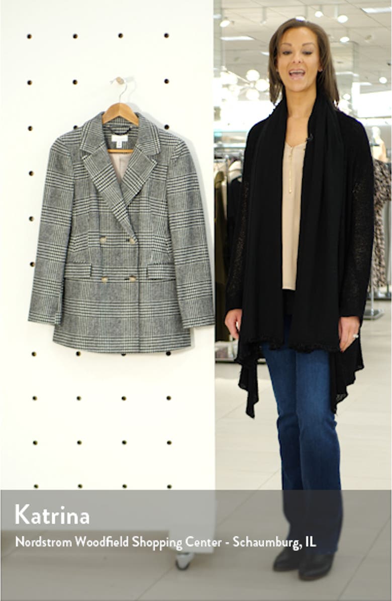 Monochrome Check Blazer, sales video thumbnail