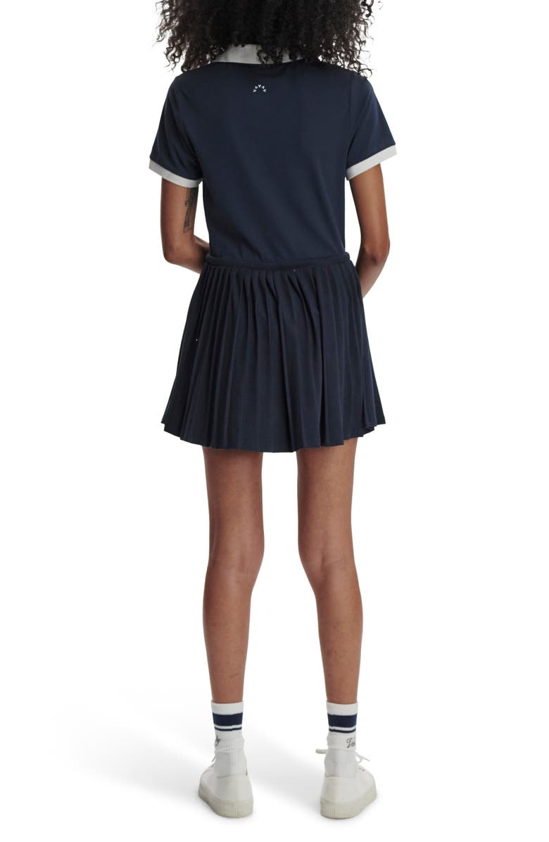 Varley Paloma Court Dress with Removable Shorts, Alternate, color, Blue Nights/ White