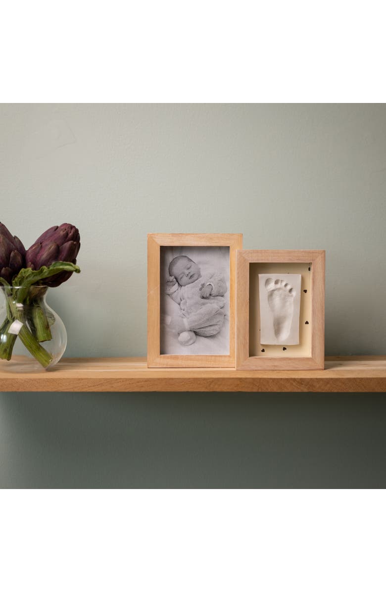 Petit Artichaut Duo Baby Frame - Baby Handprint & Photo Frame, Keepsake Gift, Alternate, color, Pretty Hearts