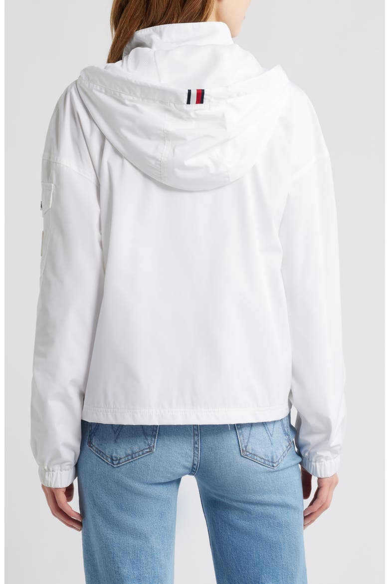 Hooded Windbreaker Jacket, Alternate, color, WHITE